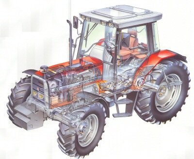 Massey Ferguson 6160 rakenne