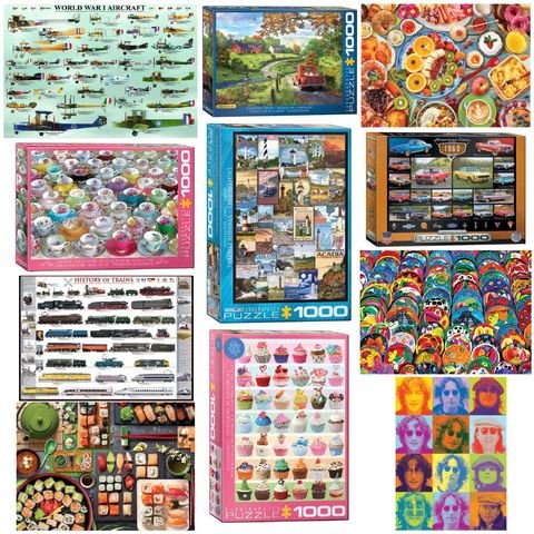 Eurographics palapelit 1000 palaa 16,95e yli 60 eri aihetta Hki Malmi + verkko