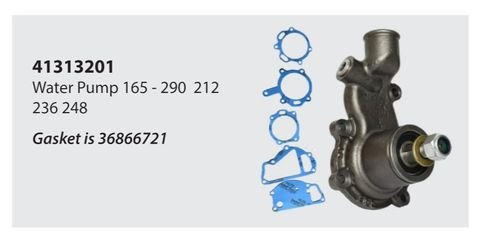 Vesipumppu MF 165-290 212 236 248, 41313201