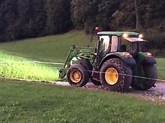 John Deere 6220 mit orig. JD Frontlader und Kommunal(Rasen)bereifung (6320, 6420) KLIMA PQ+ 5DW