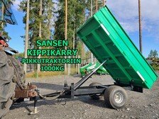 Sansen KIPPIKÄRRY - 1-akselinen - PIKKUTRAKTORIIN - VIDEO