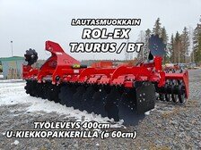 Rol-Ex BT 400cm lautasmuokkain - U-kiekkopakkerilla