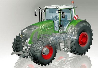 Fendt 936 Vario halkileikkaus