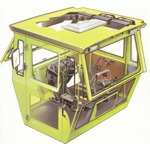 MB-trac 1600 ohjaamo