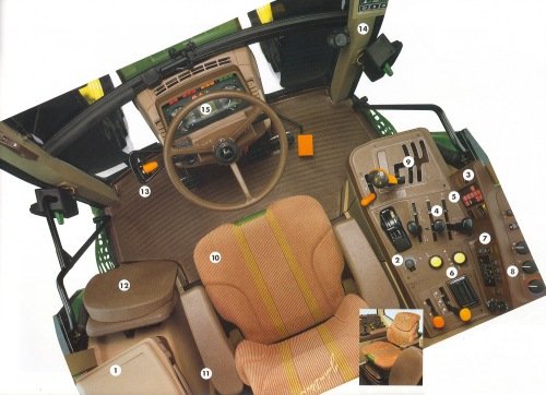 John Deere 6410 ohjaamo