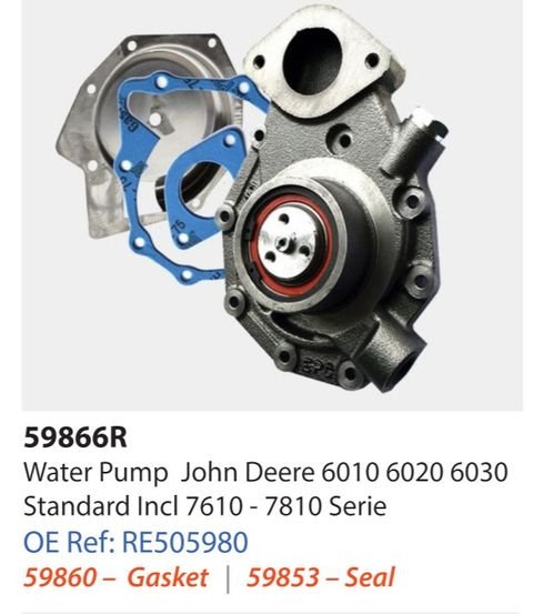 Vesipumppu John Deere 59866R