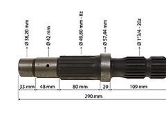 Ford Zapfwelle FORD Z20 1`3/4 83957545