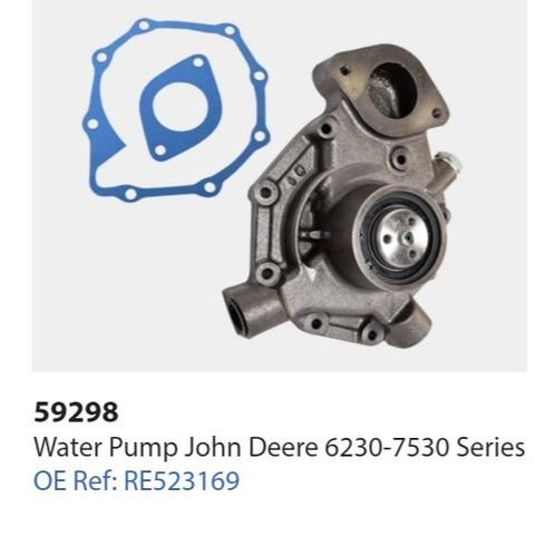 Vesipumppu John Deere 59298, RE523169