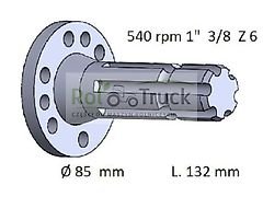 Hürlimann Zapfwelle SAME L132 1.3/8
