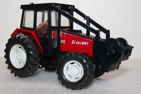 Vanha Valmet 805 traktori 1986 Britains Englanti pienoismalli 80-luku vintage