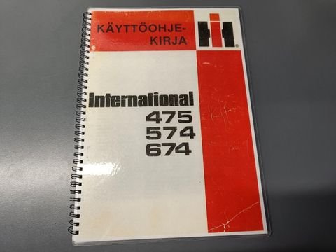 International 475, 574, 674 traktorin ohjekirja